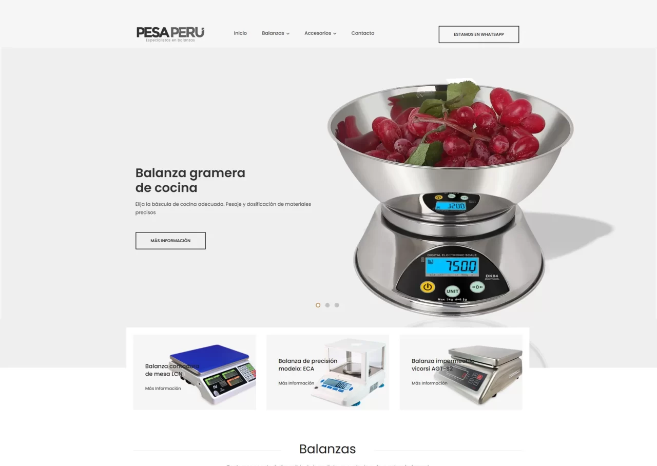 pagina web de balanzas